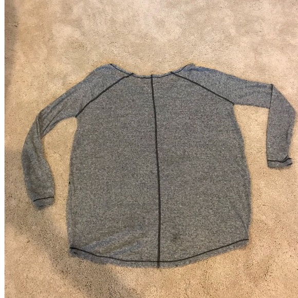 We The Free gray long sleeve blouse - Picture 3 of 4